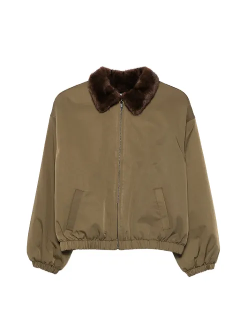 Eleh faux-fur-collar jacket