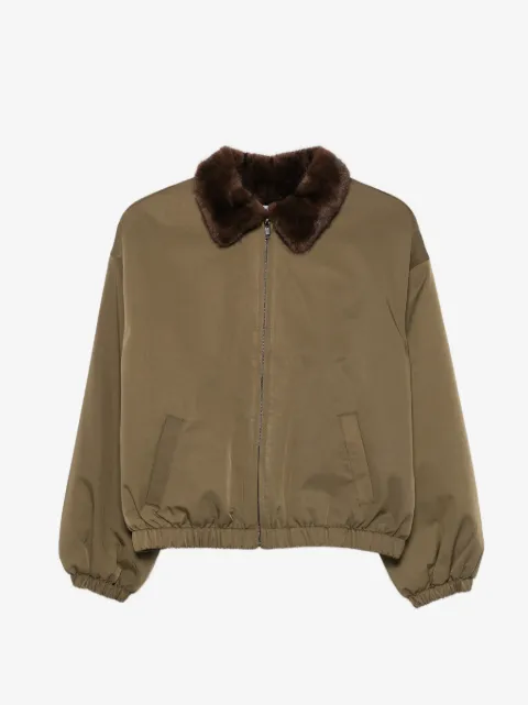 Eleh faux-fur-collar jacket
