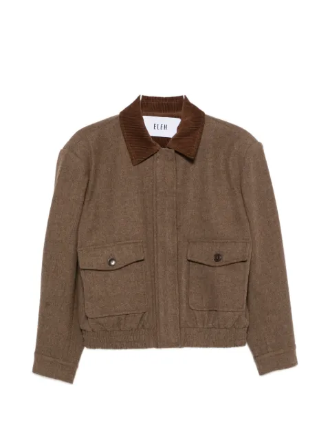 Eleh corduroy-collar jacket