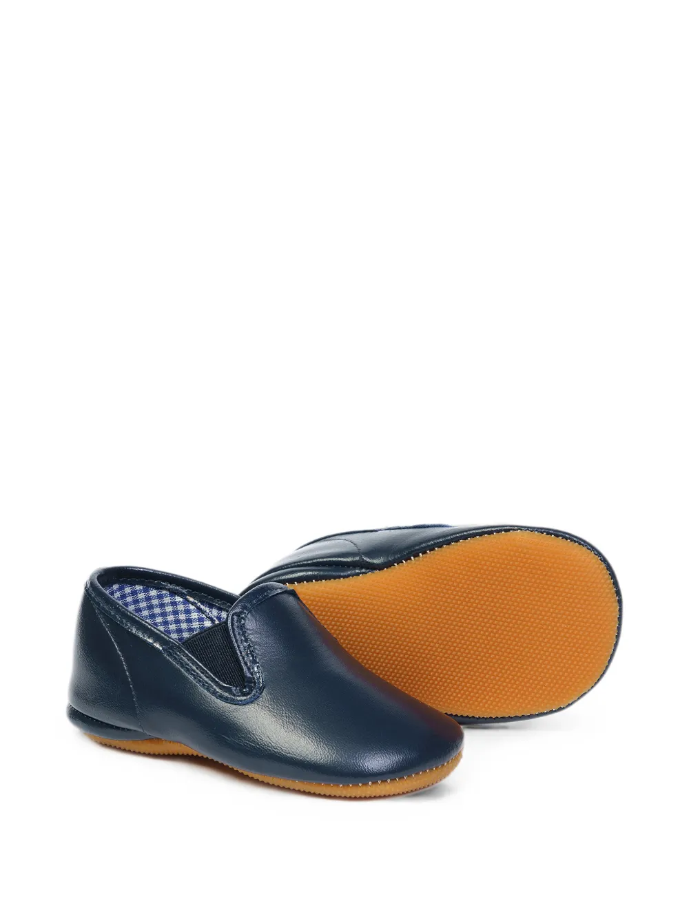 Pèpè elasticated-insert leather pre-walkers Blauw