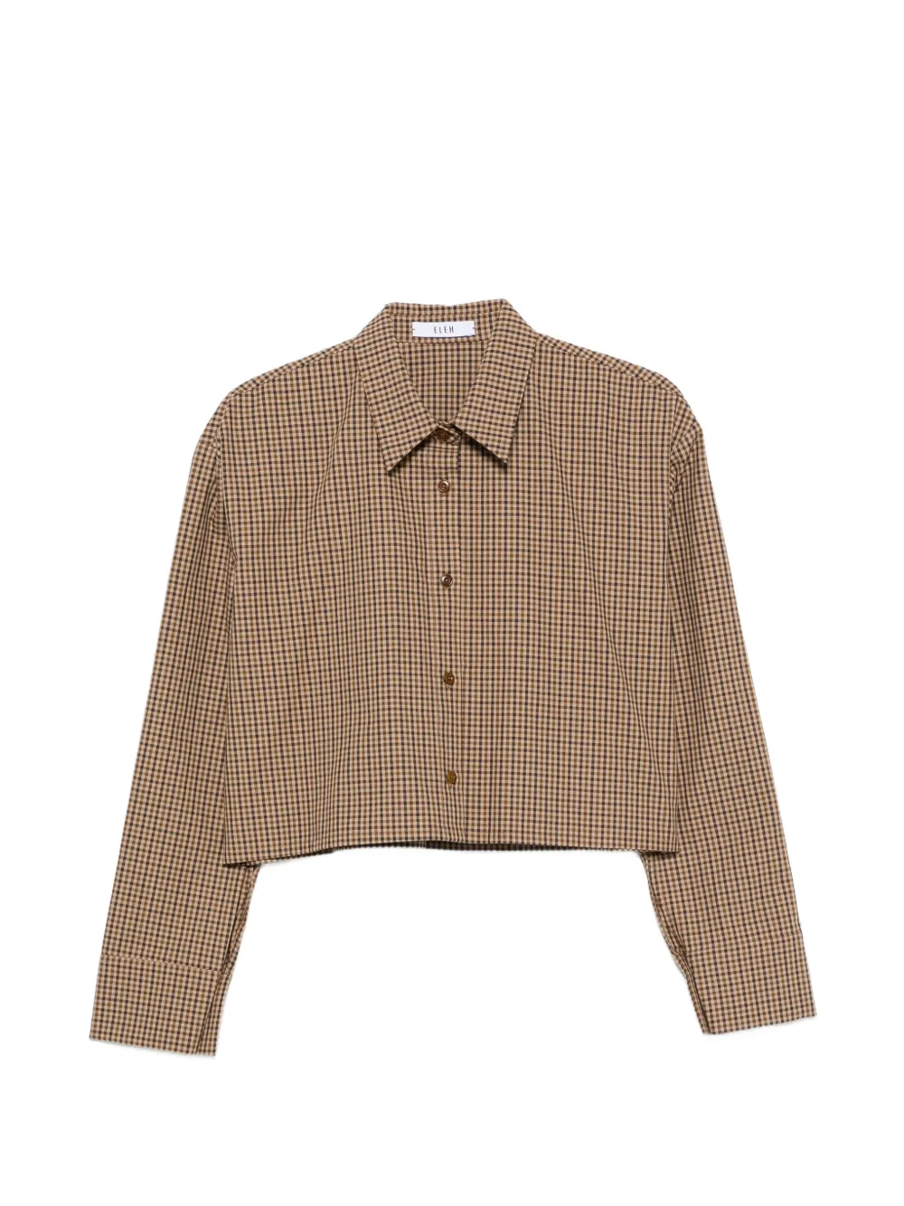 Eleh cropped shirt - Braun