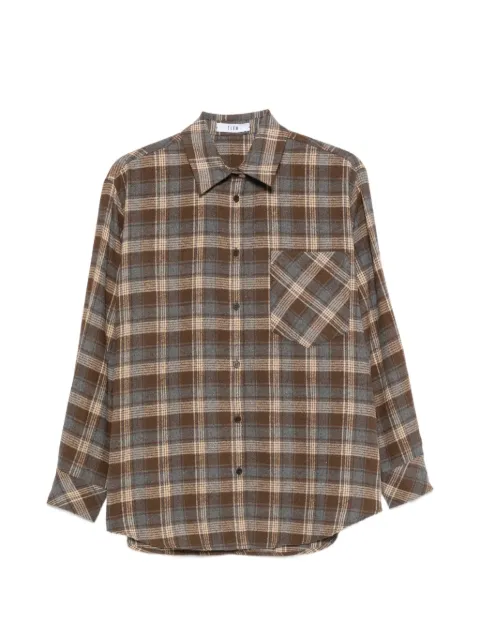 Eleh checked chest-pocket shirt