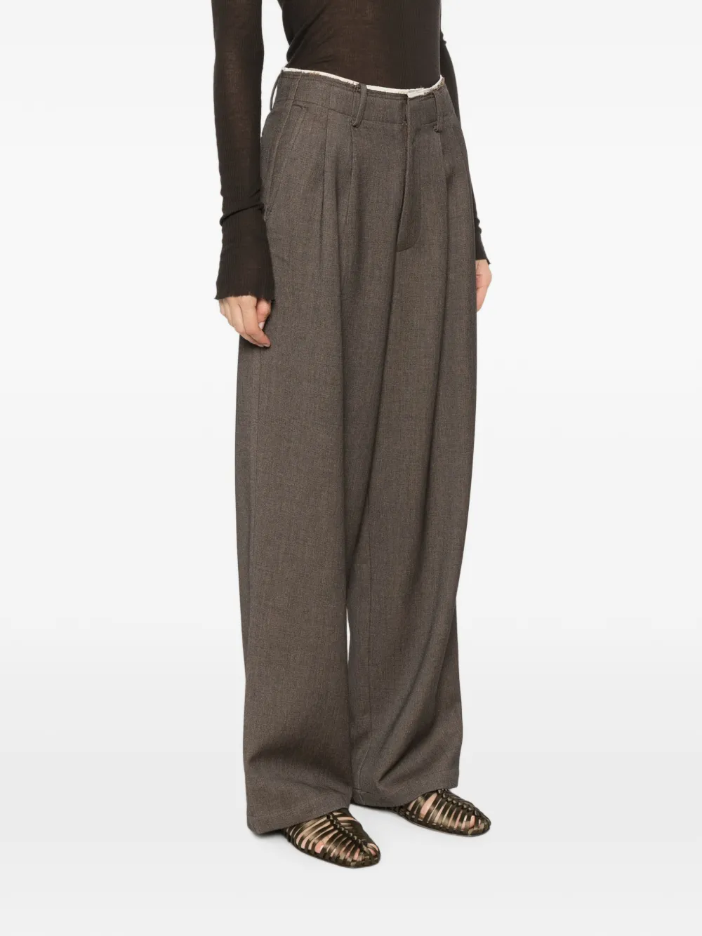 Eleh pleated palazzo pants Bruin