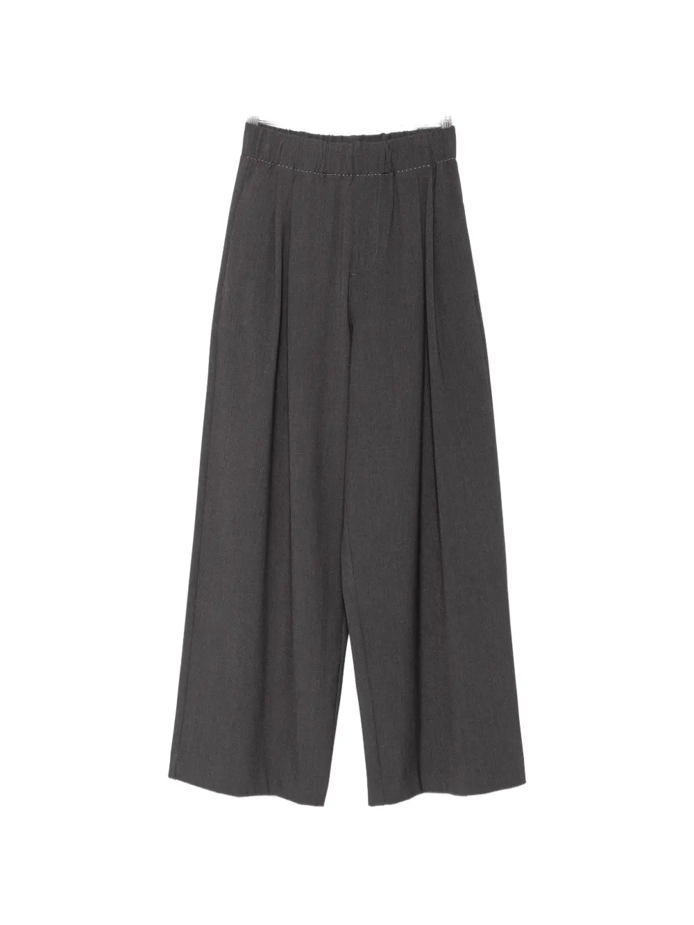 Eleh Pleated Wide-leg Trousers In グレー