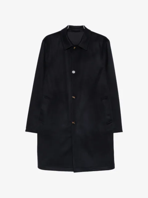 Kired single-breasted reversible coat