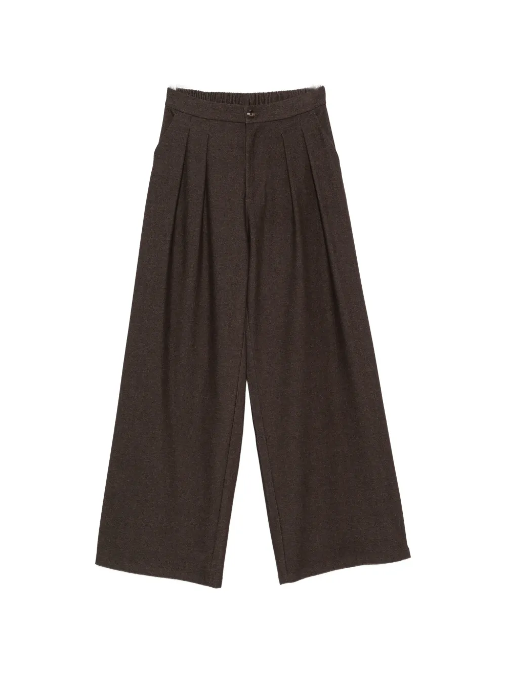 Eleh Pleated Palazzo Pants In 브라운