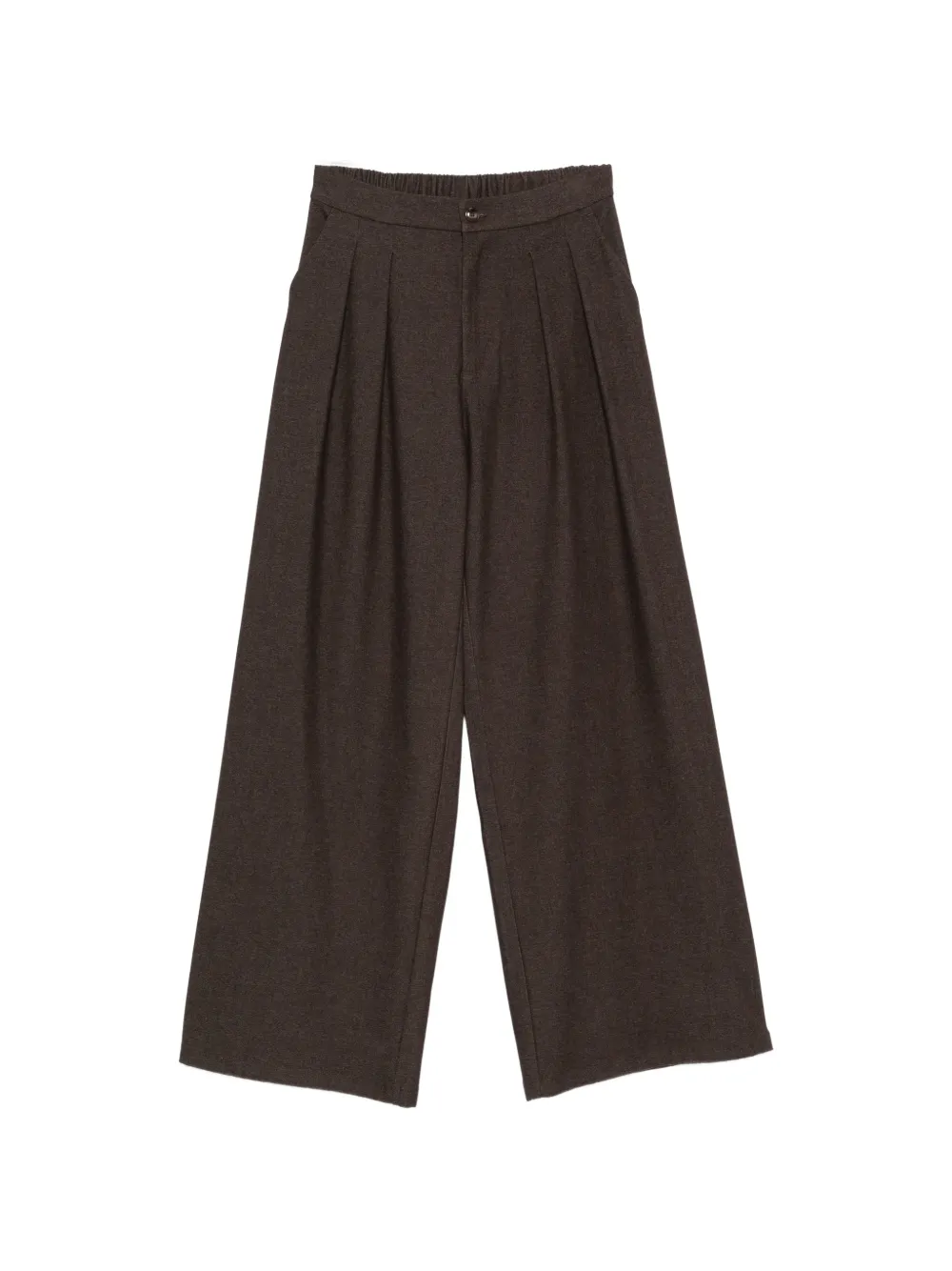 Eleh pleated palazzo pants - Marrone