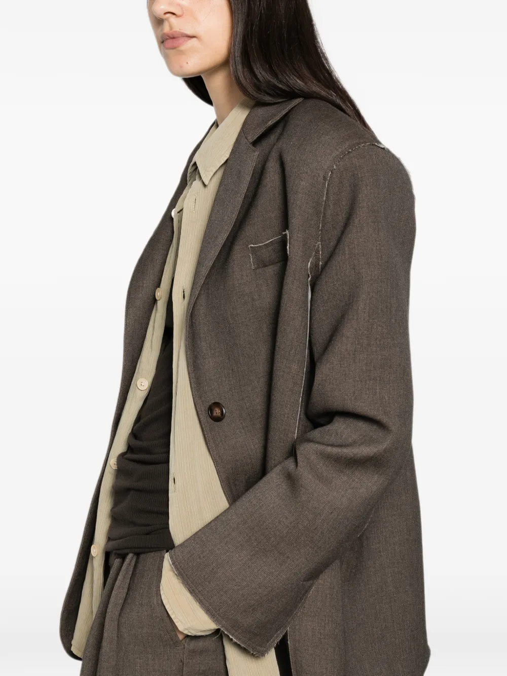 Eleh single-breasted blazer Bruin