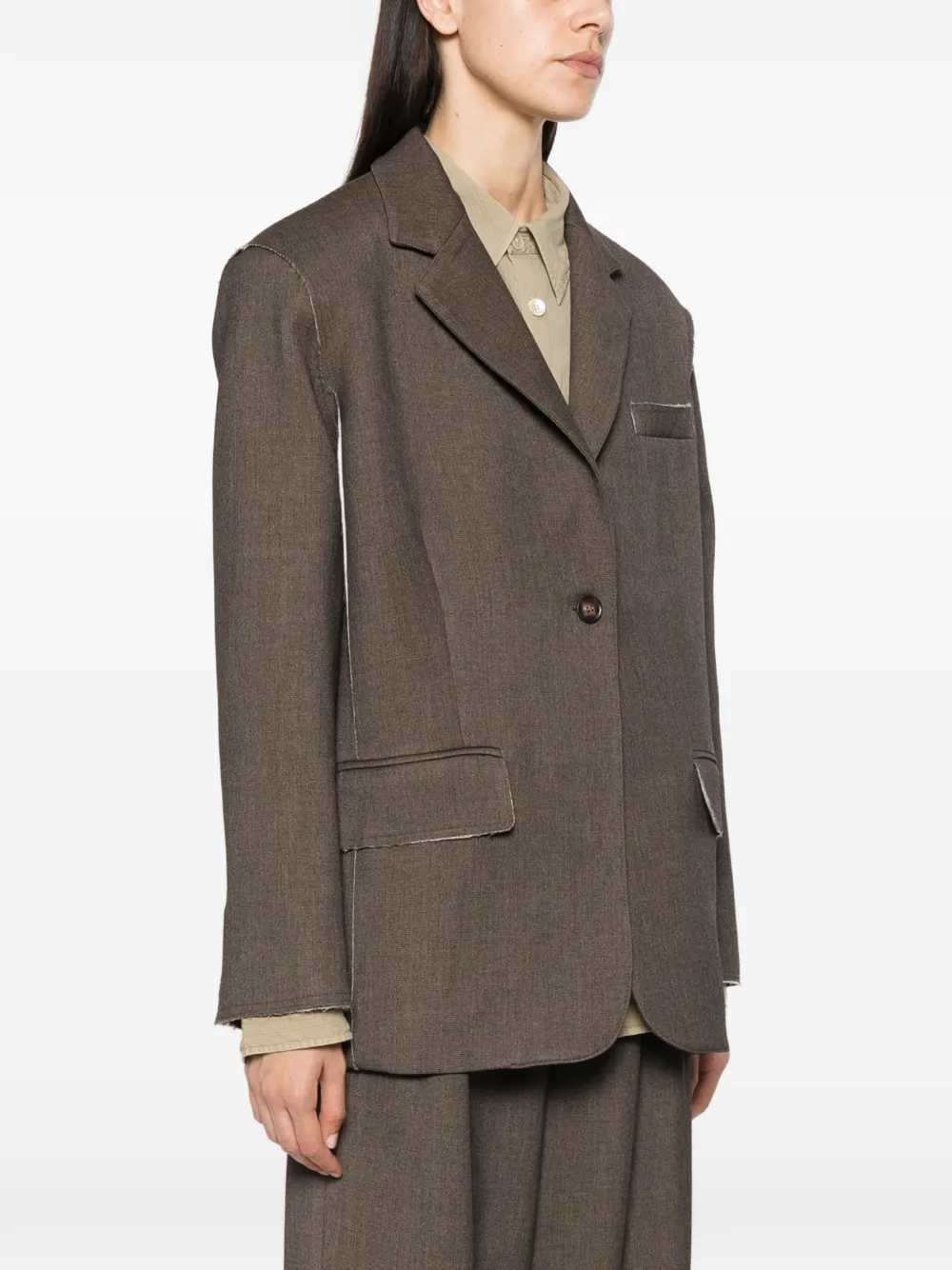 Eleh single-breasted blazer Bruin