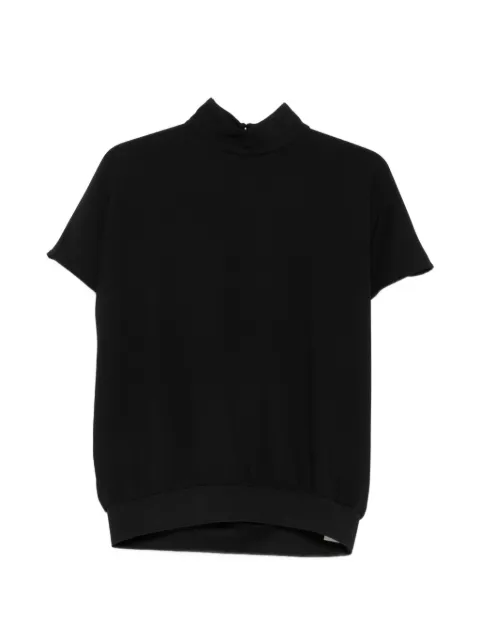 Eleh open-back high-neck top