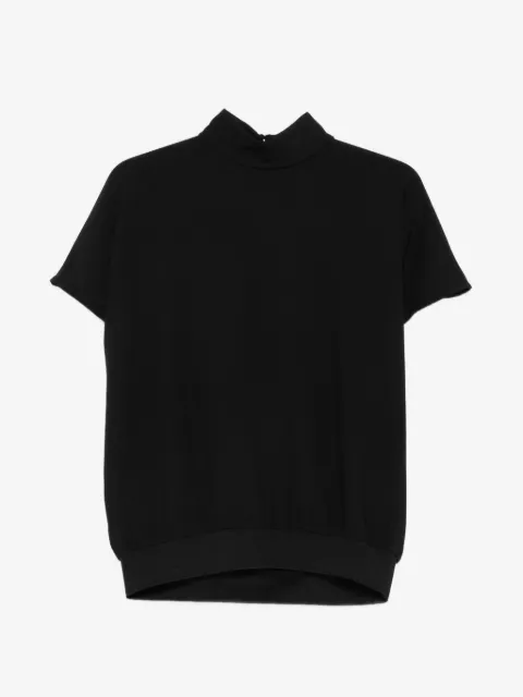 Eleh open-back high-neck top