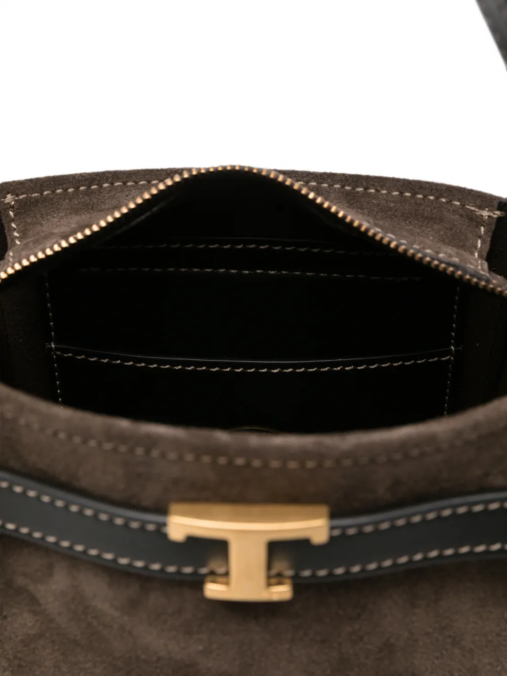 Tod's mini T Timeless buckle-detail tote bag Bruin