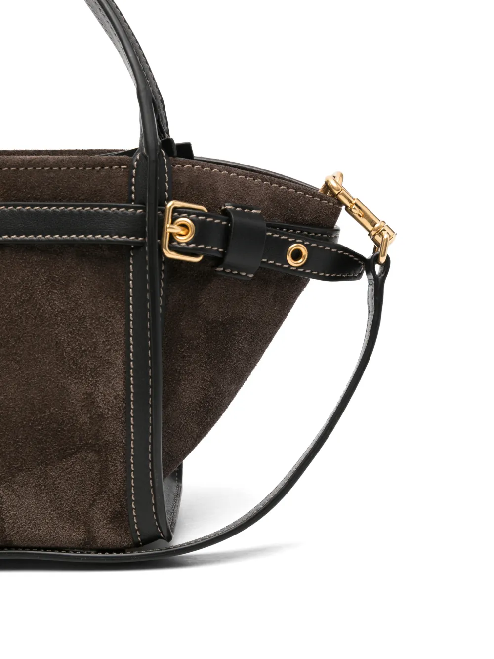 Tod's mini T Timeless buckle-detail tote bag Bruin