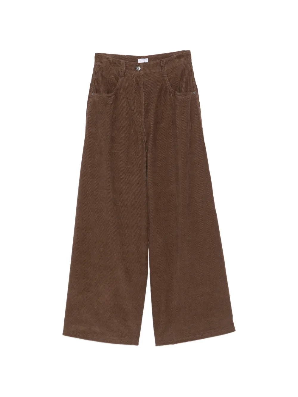 Brunello Cucinelli corduroy wide-leg trousers - Marrone