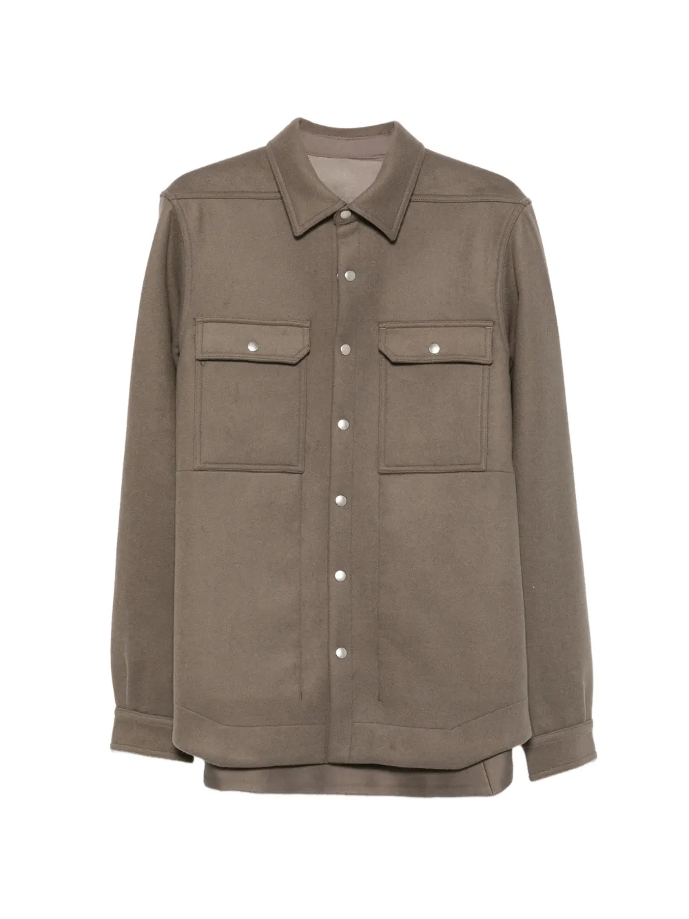 Rick Owens press-stud flap-pocket jacket - Grigio