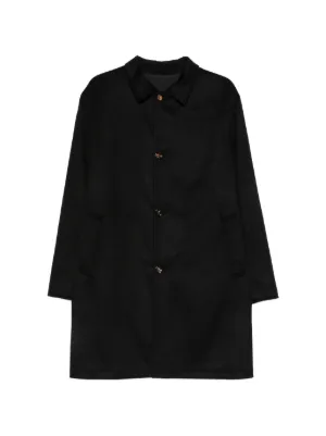 69 high-neck zip-front Coat | Black | FARFETCH CA