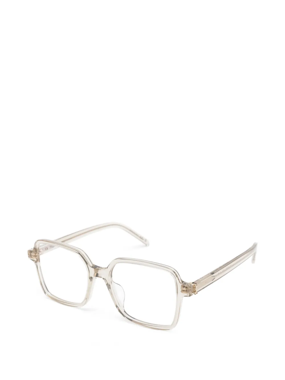 Saint Laurent Eyewear Bril met vierkant montuur Beige