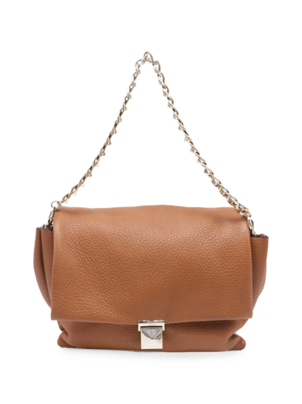 Valentino Garavani Pre-Owned 2010-2020s Rockstud chain shoulder bag - Braun