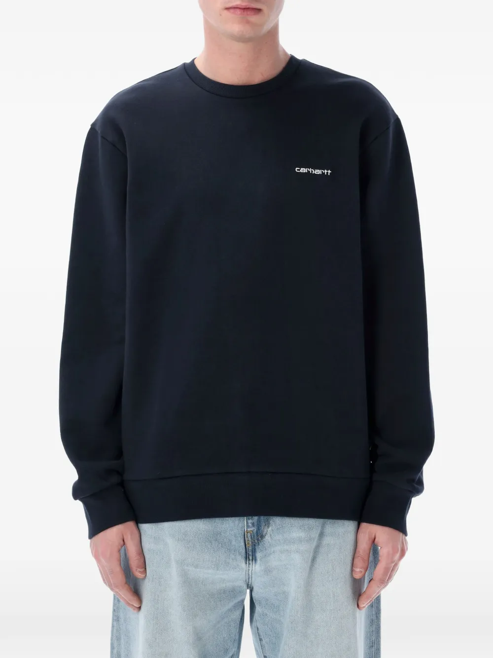 Carhartt WIP Felpa con logo Script - Blu