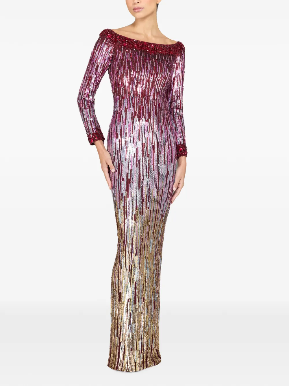 Jenny Packham Marnie jurk Rood