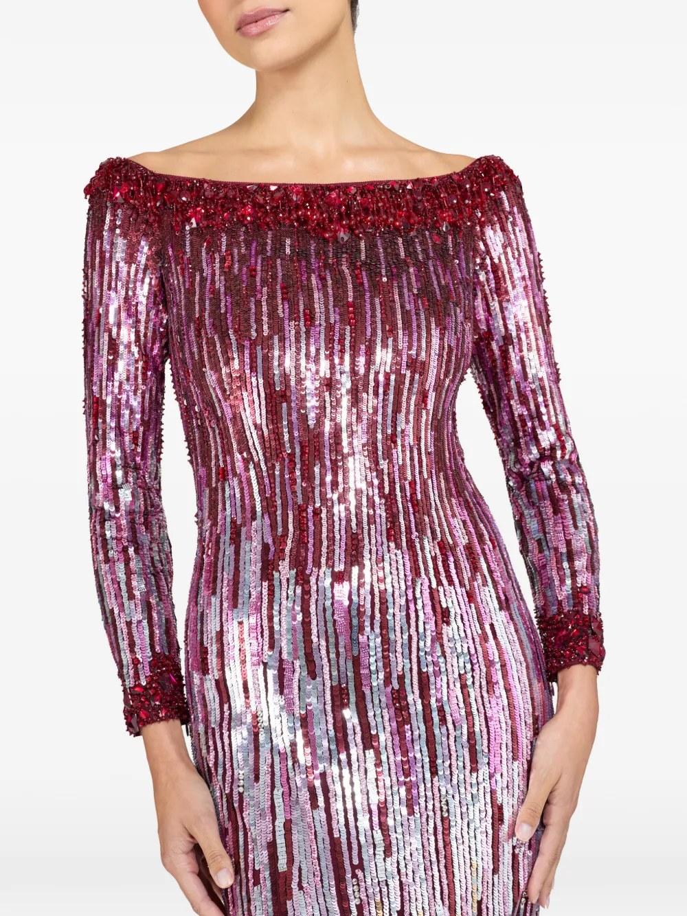 Jenny Packham Marnie jurk Rood