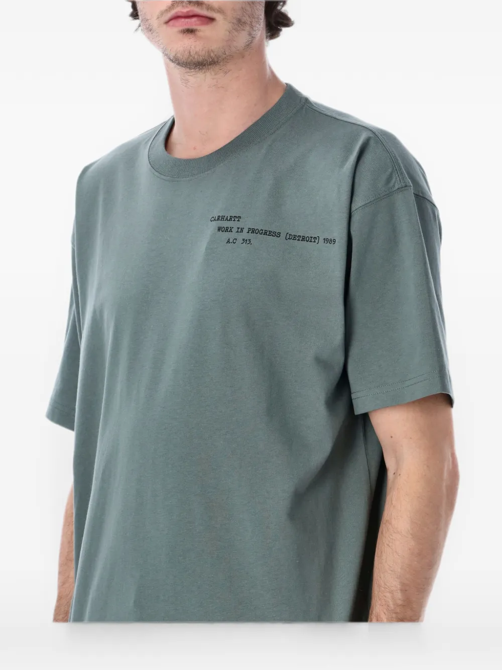 Carhartt WIP Punched T-shirt Groen