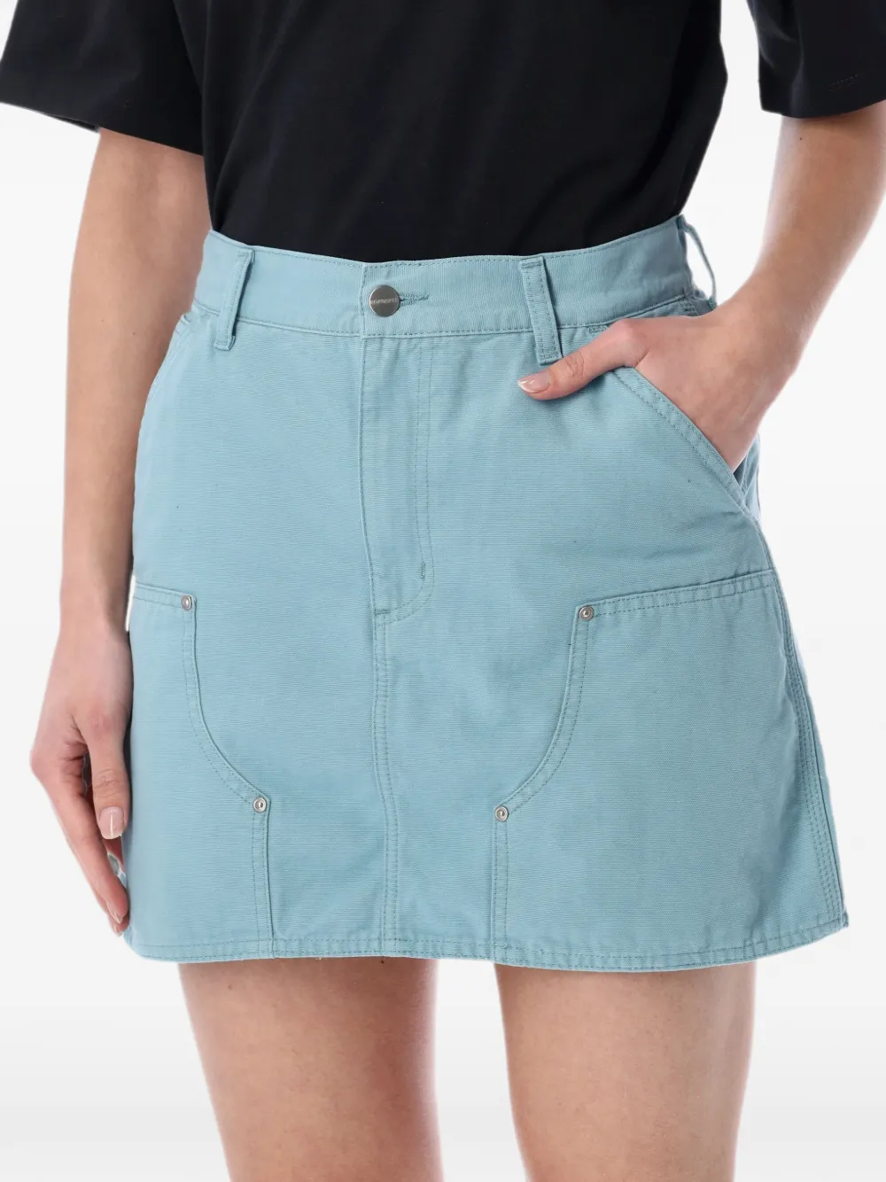 Carhartt WIP Maeve mini-rok met dubbele kniestukken Blauw