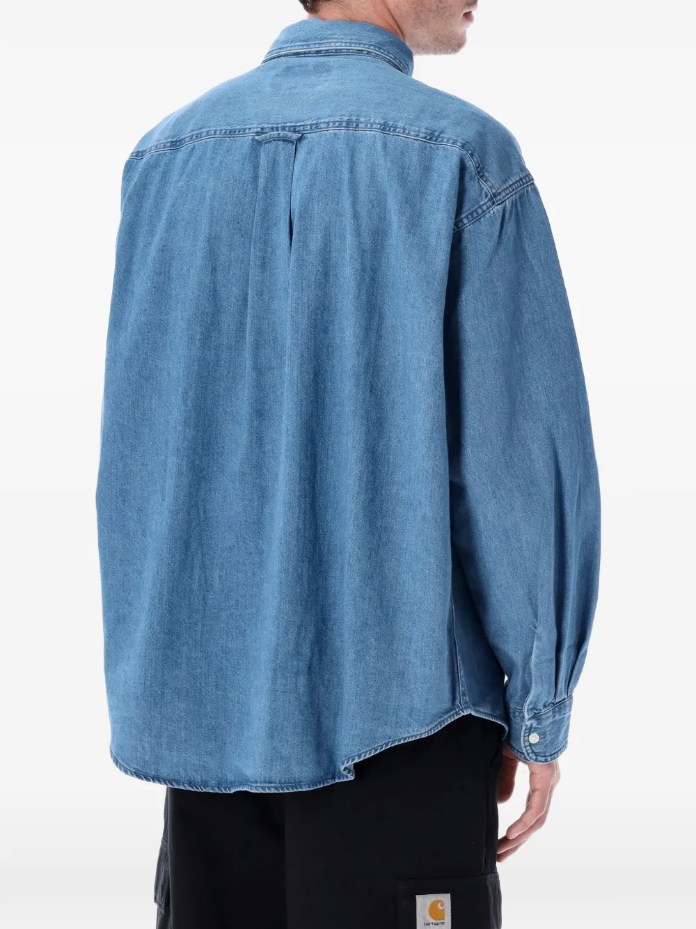Carhartt WIP L S Lucas overhemd Blauw