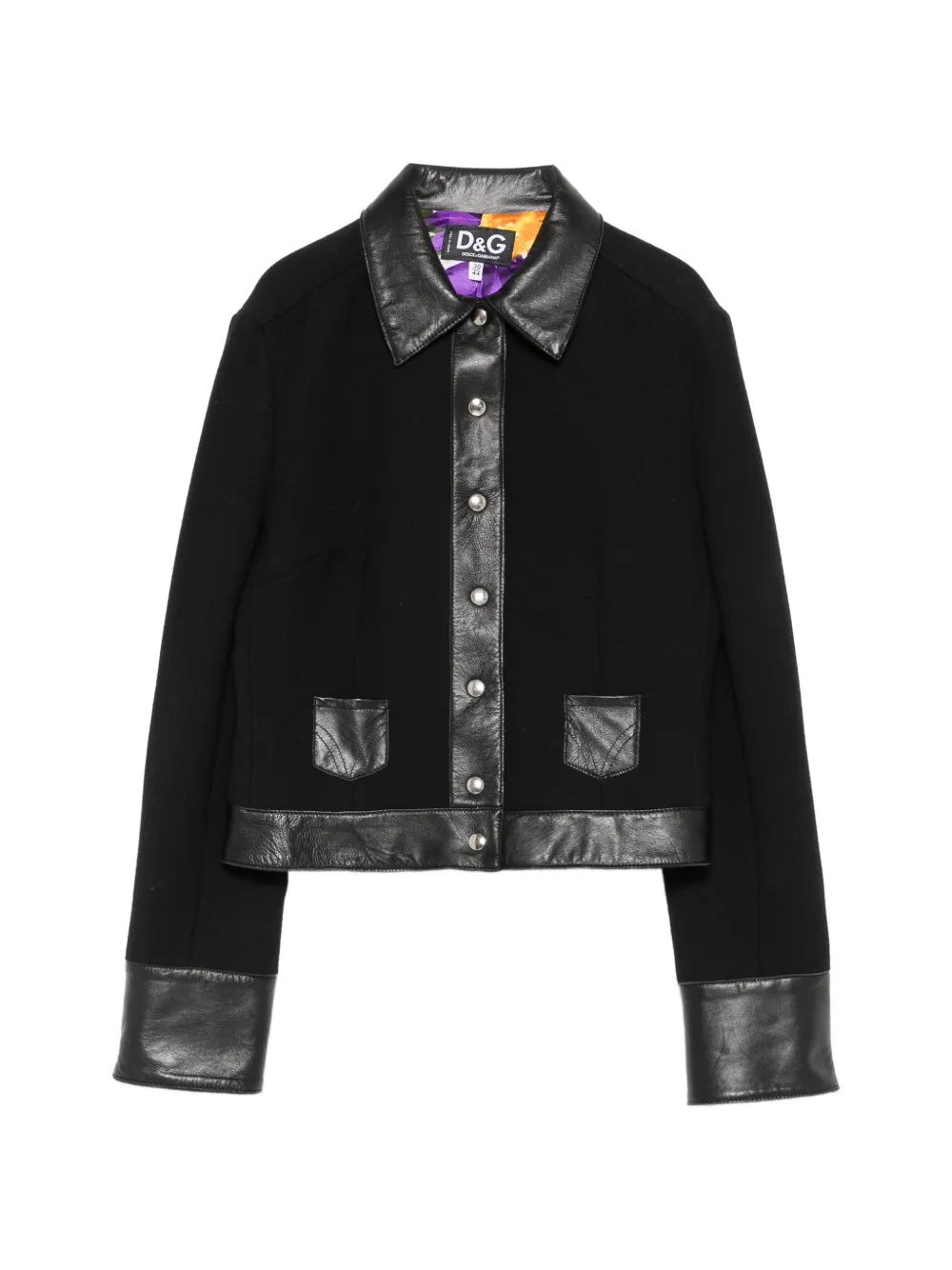 Dolce & Gabbana Pre-Owned 2000s point-collar jacket - Nero