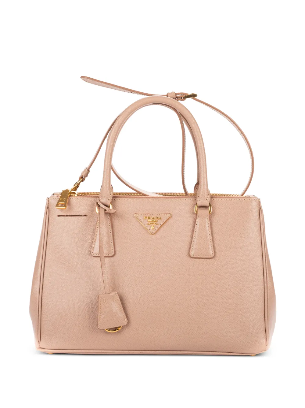 Prada Pre-Owned small Galleria double-zip tote bag - Nude