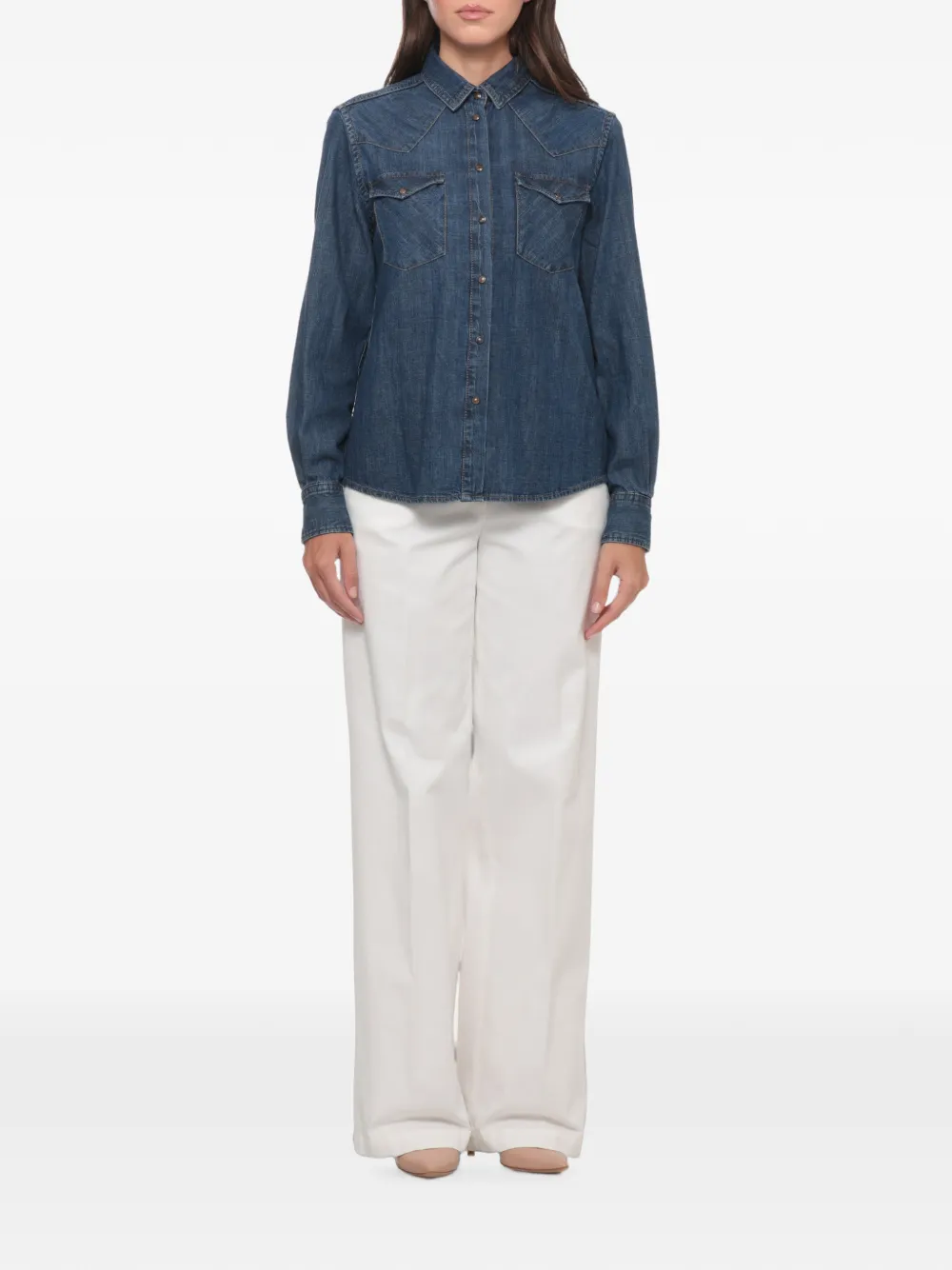 Peserico Button-down overhemd Blauw