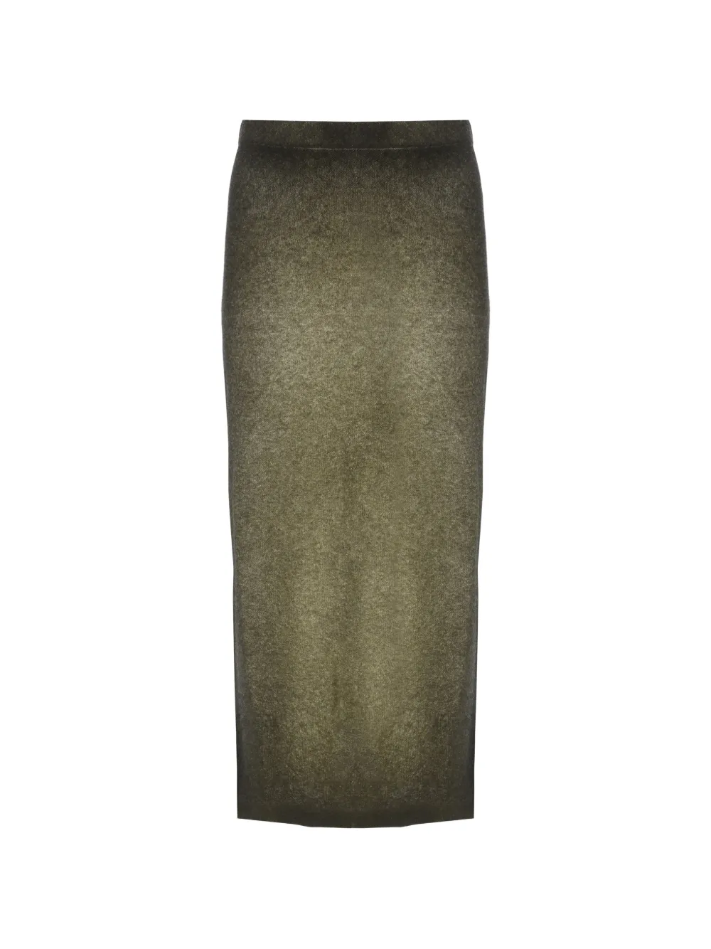 Avant Toi fine-knit gradient-effect straight skirt - Grün