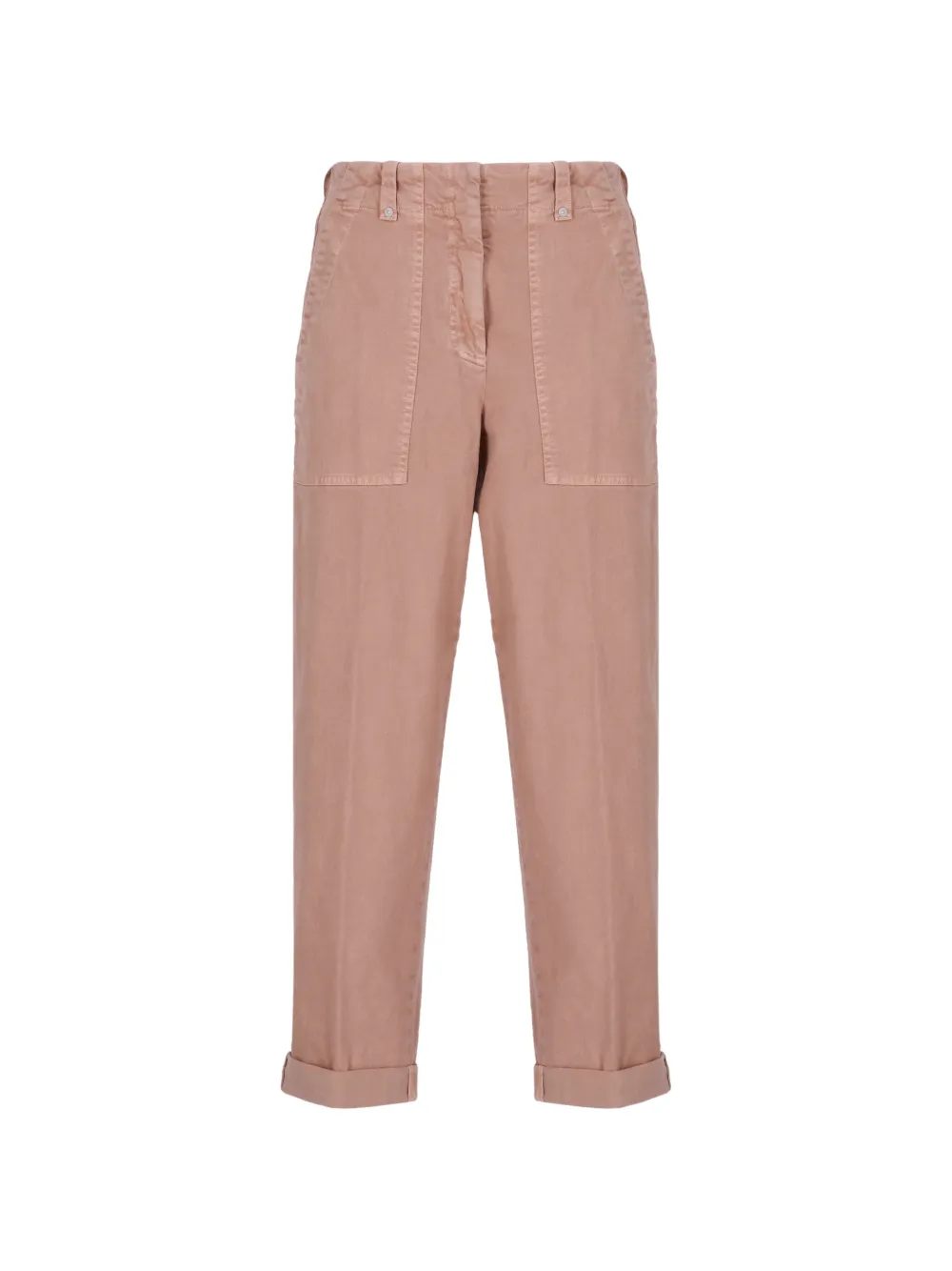 Peserico patch-pocket turn-up trousers - Toni neutri