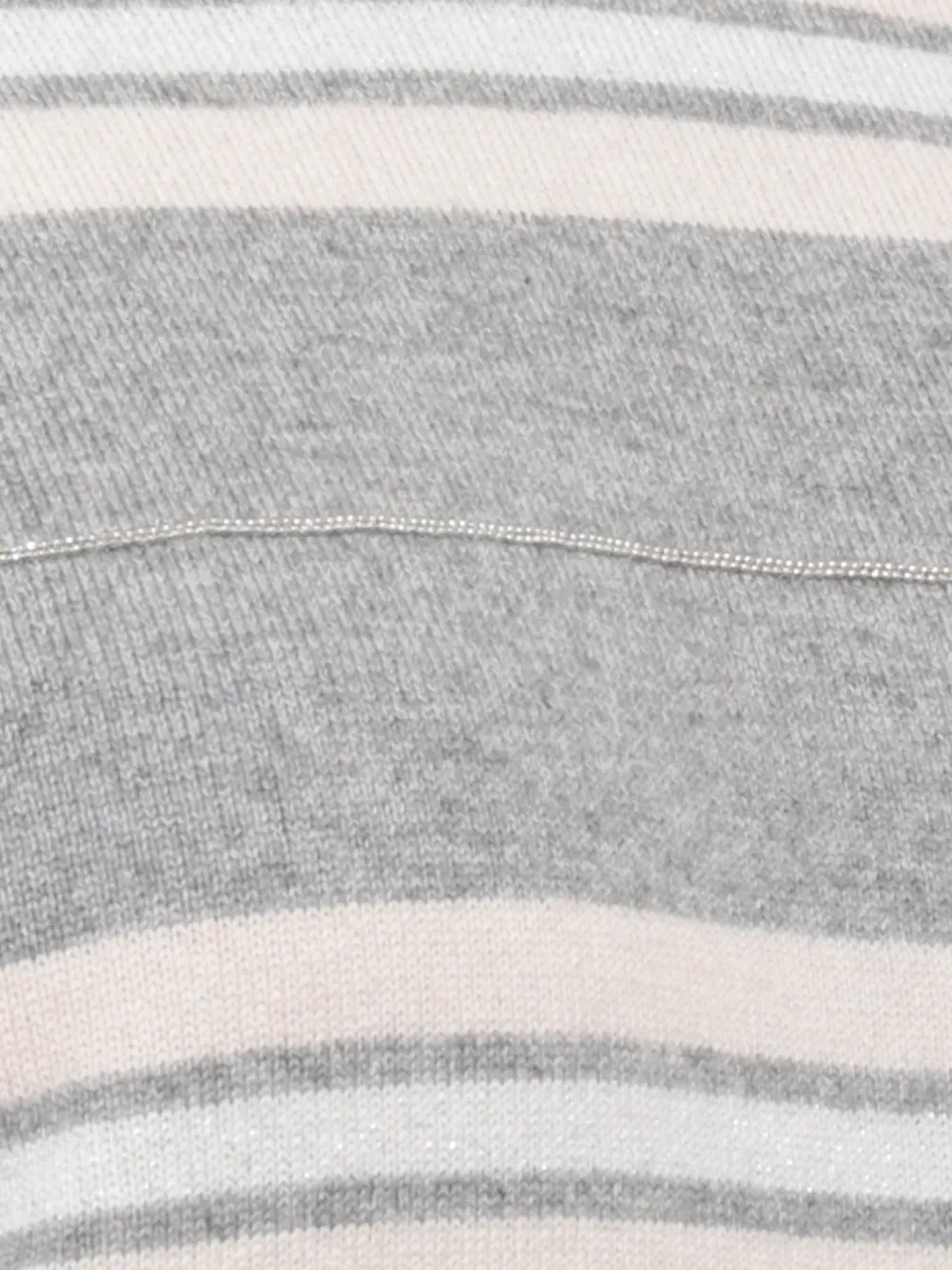 Peserico Gestreepte trui met lurex-detail Grijs