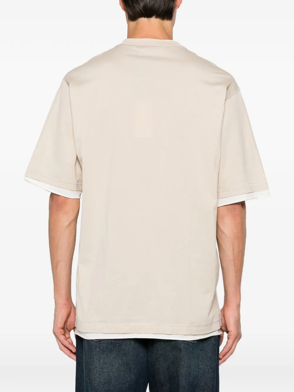 Dolce & Gabbana T-shirt met gelaagd-effect Beige