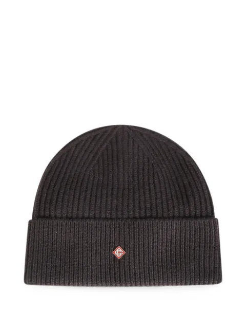 Casablanca classic ribbed-knit beanie