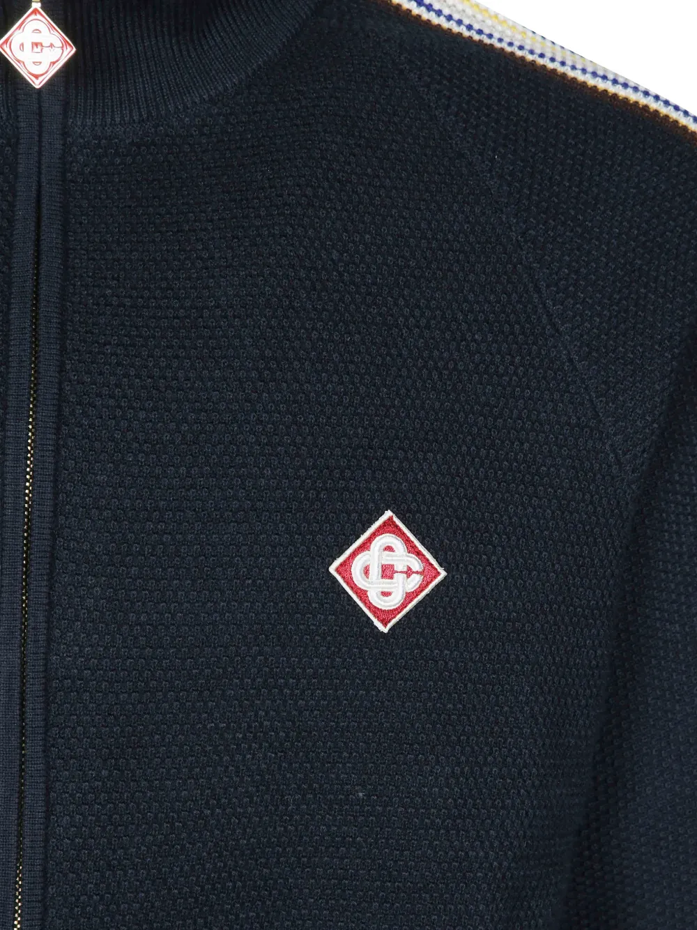 Casablanca Trui met logopatch Blauw