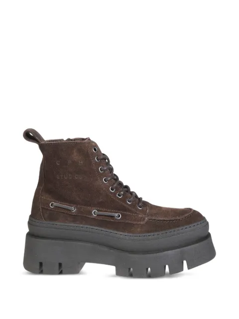 Copenhagen botas de ante con suela gruesa