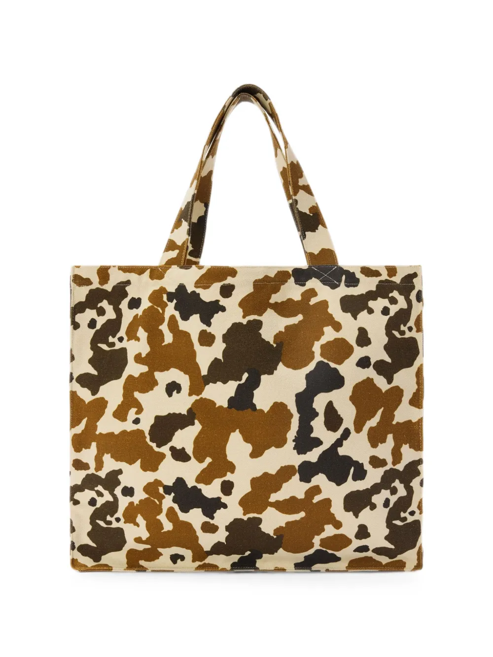 MC2 Saint Barth Essential shopper met koeienprint Beige