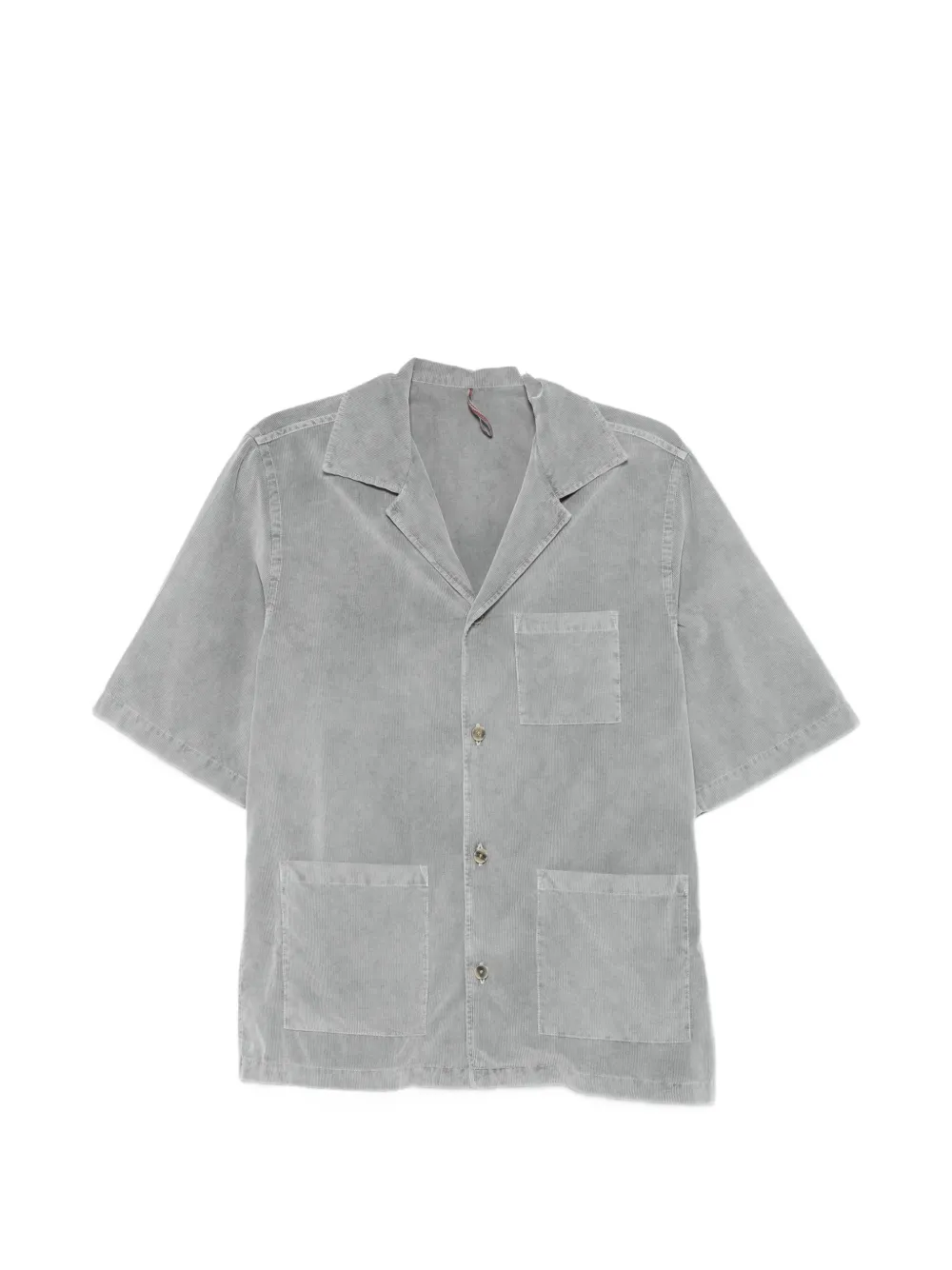 Biagio Santaniello corduroy short-sleeve shirt