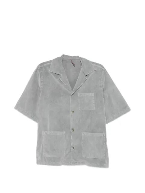 Biagio Santaniello corduroy short-sleeve shirt