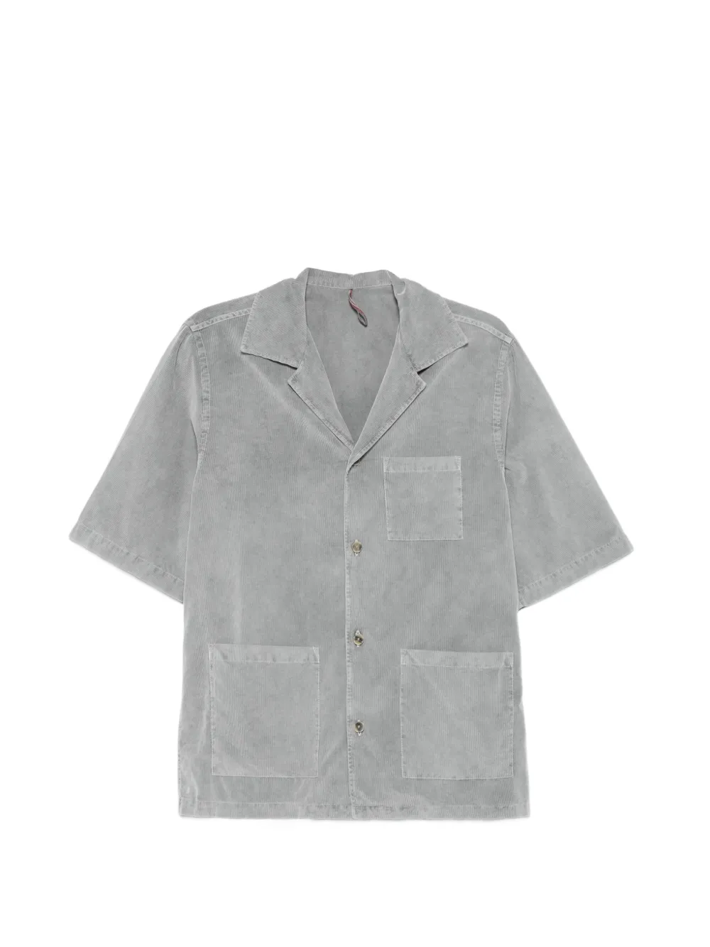Biagio Santaniello corduroy short-sleeve shirt