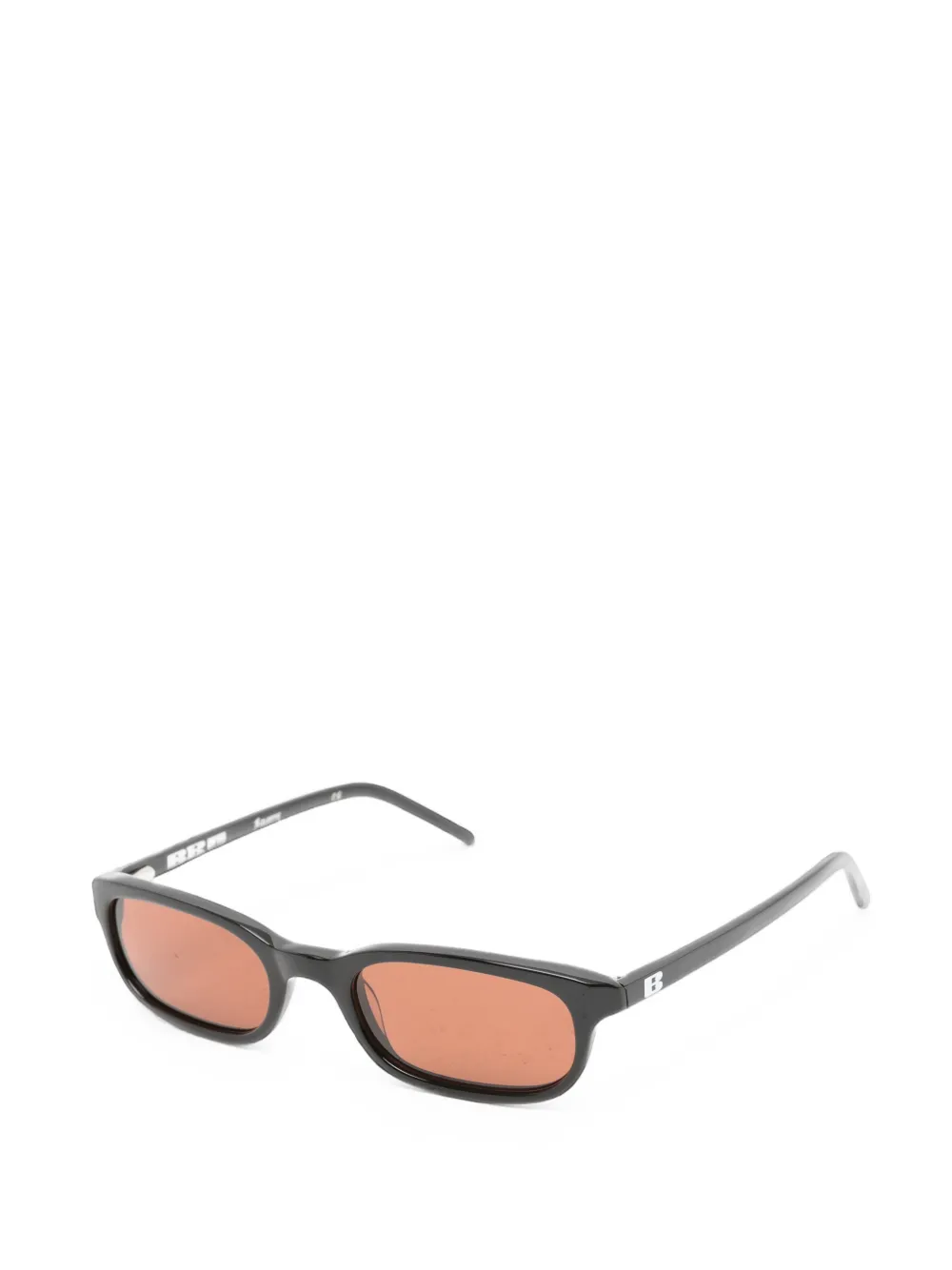 BRU eyewear Flossie zonnebril met rechthoekig montuur Zwart