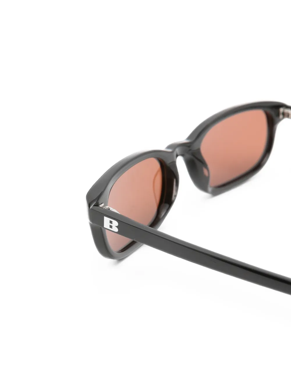 BRU eyewear Flossie zonnebril met rechthoekig montuur Zwart