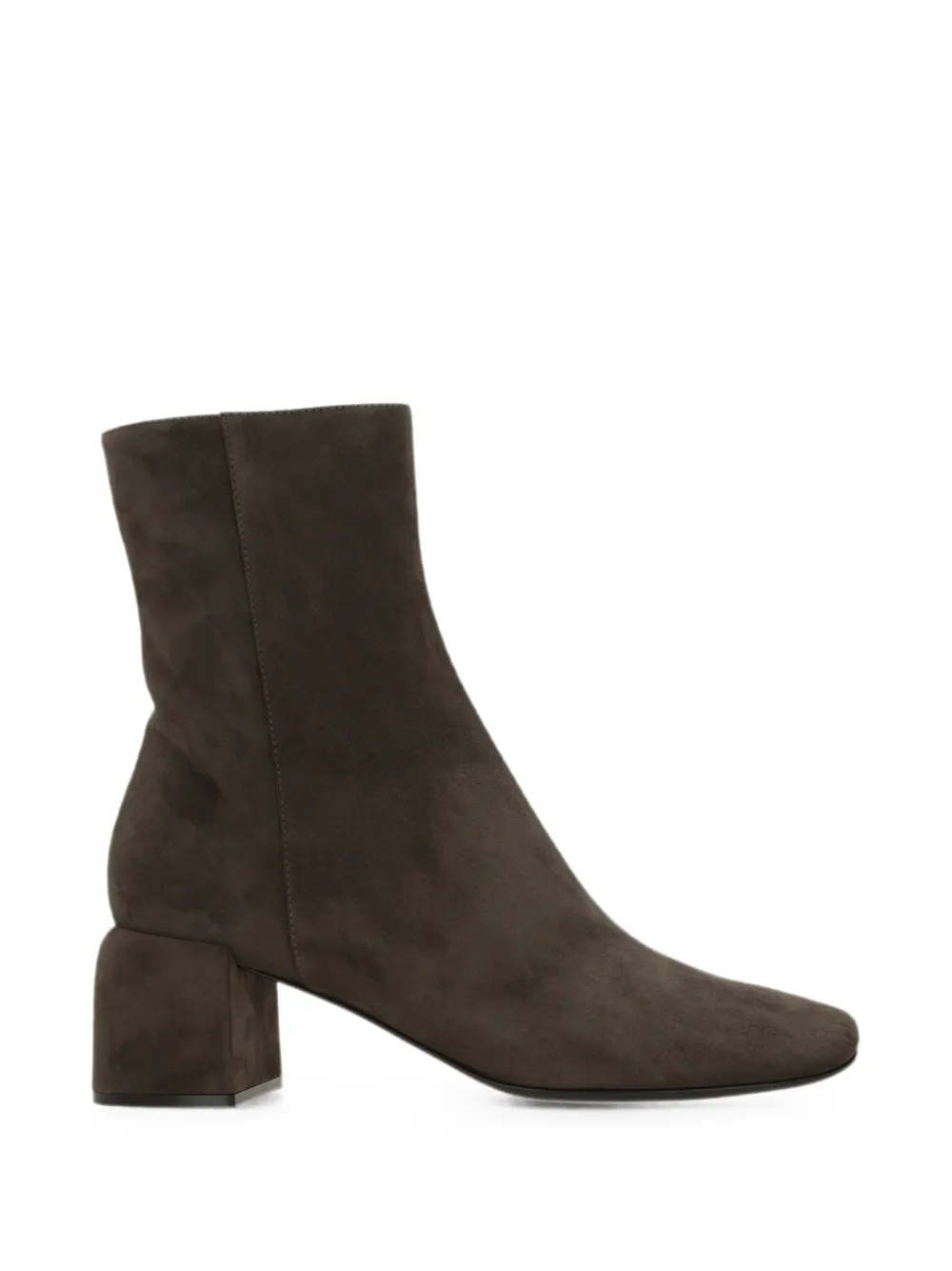 Sergio Rossi suede block-heel ankle boots Bruin