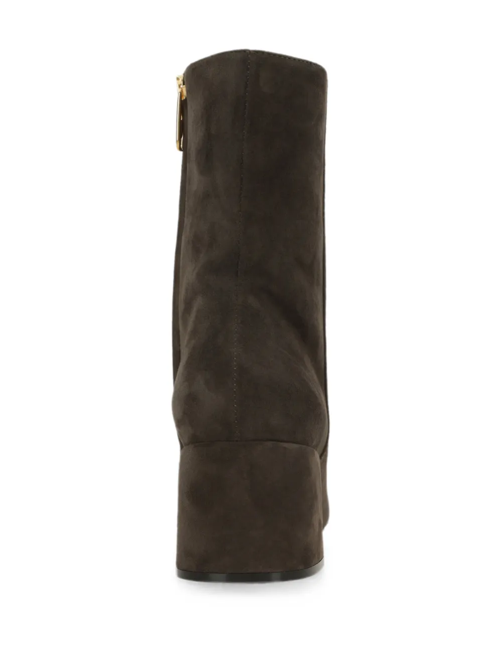 Sergio Rossi suede block-heel ankle boots Bruin