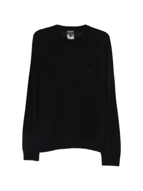 Giorgio Armani GA-logo embroidered sweater