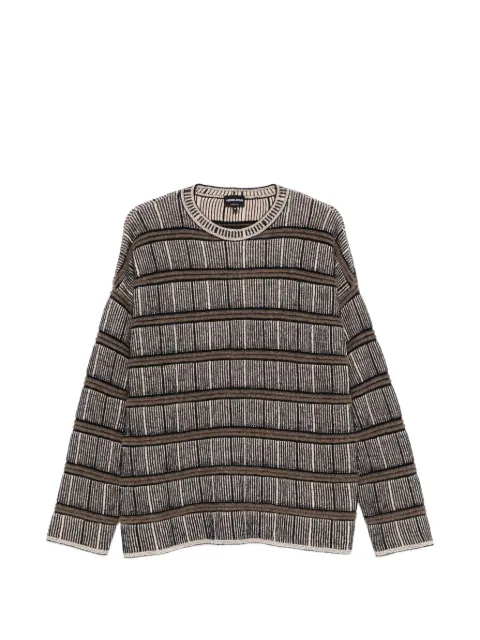 Giorgio Armani striped jacquard-knit sweater