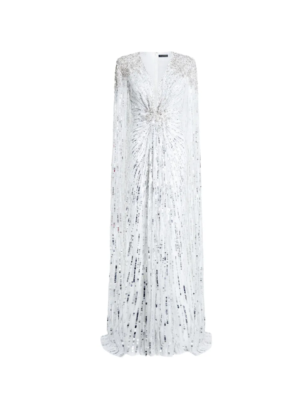 Jenny Packham Symphony Sequin-embellished Gown In White
