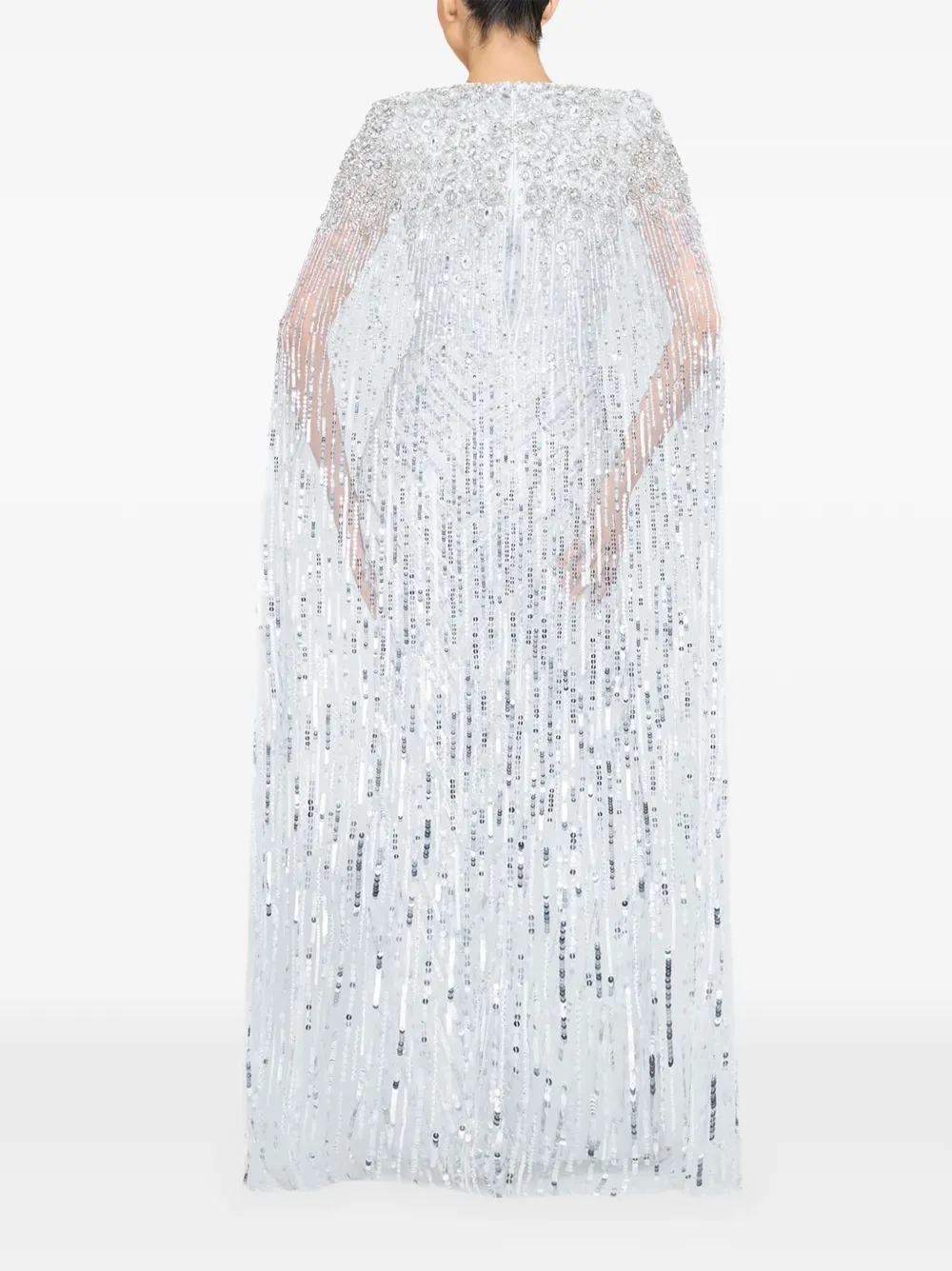 Jenny Packham Symphony avondjurk verfraaid met pailletten Wit